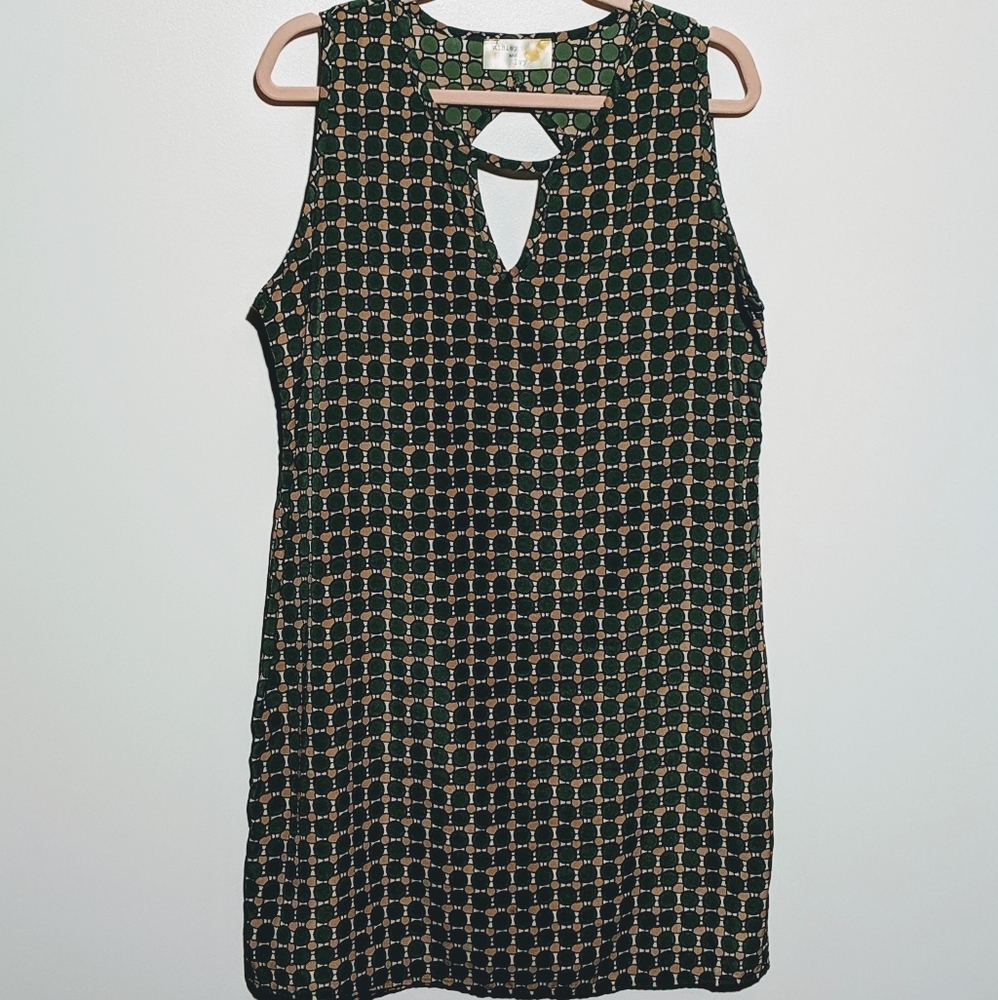 Paisley and Ivy Green Sleeveless Dress Size Large